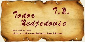 Todor Međedović vizit kartica